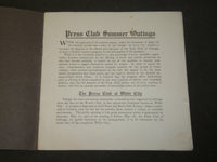 1905 PRESS CLUB OF CHICAGO - SUMMER OUTINGS BOOK - J 3630