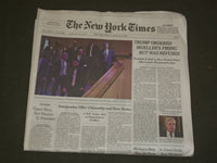 2018 JANUARY 26 NEW YORK TIMES - TRUMP ORDERED MUELLER'S FIRING BUT WAS REFUSED