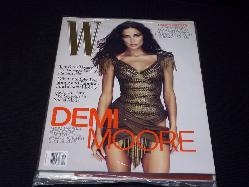 2009 DECEMBER W MAGAZINE - DEMI MOORE FRONT COVER - E 13060