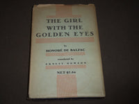 1930 THE GIRL WITH THE GOLDEN EYES BOOK TRANSLATED BY ERNEST DOWSON - KD 4915