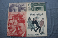 1906 PARIS QUI CHANTE REVUE ILLUSTRATEE MAGAZINE - FRENCH - LOT OF 32 - O 3847