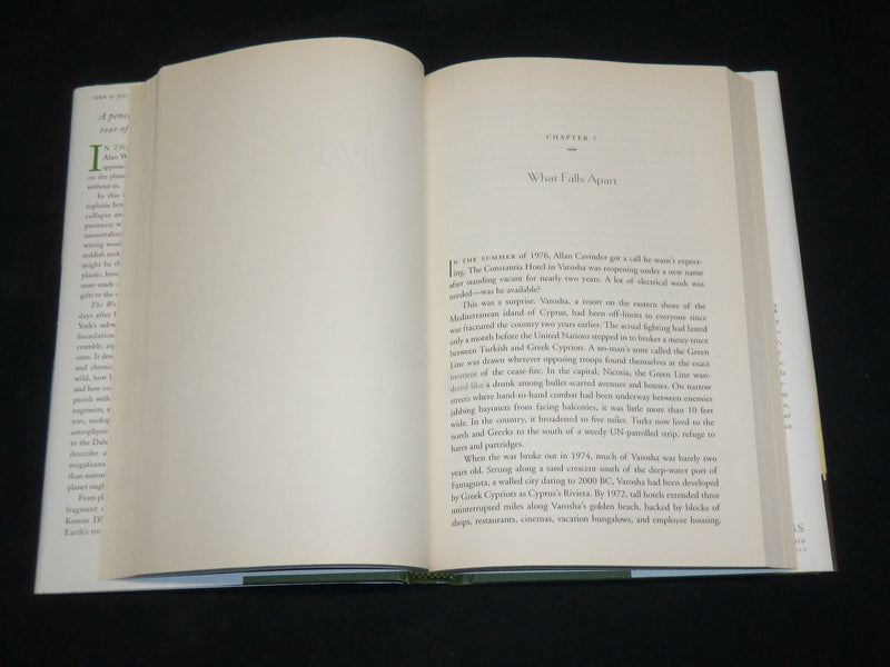 2007 THE WORLD WITHOUT US HARDCOVER BOOK BY ALAN WEISMAN - KD 2762N