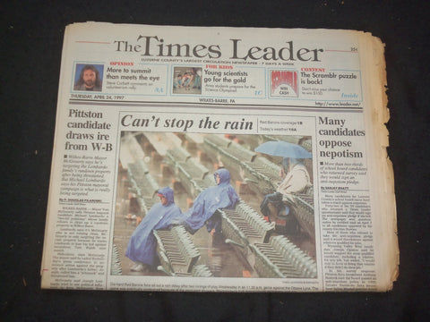 1997 APR 24 WILKES-BARRE TIMES LEADER -MANY CANDIDATES OPPOSE NEPOTISM - NP 7735