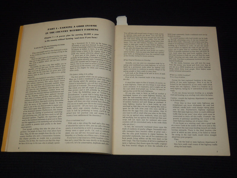 1951 HOW TO MAKE A LIVING IN THE COUNTRY BULLETIN BY FRED TYLER - K 1066
