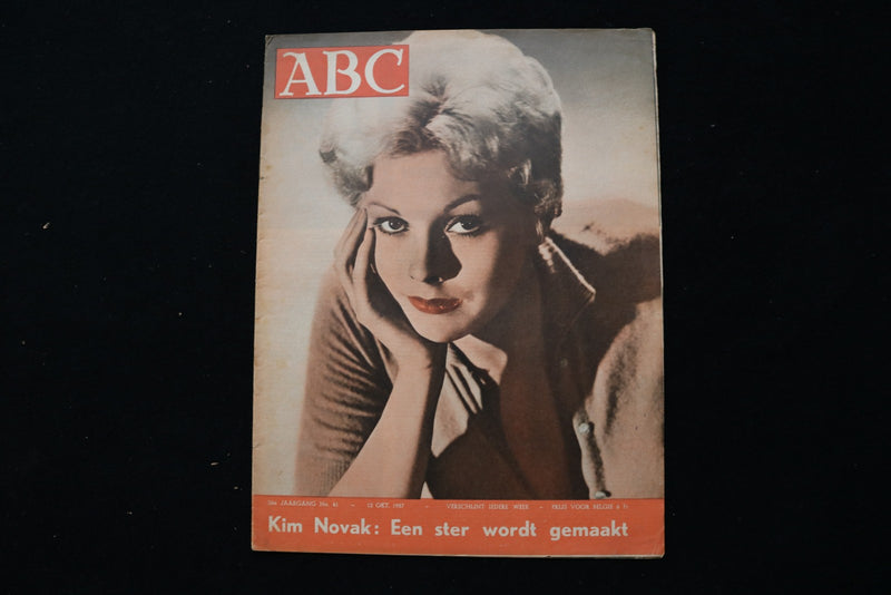 1957 OCTOBER 12 ABC MAGAZINE - KIM NOVAK COVER - E 25264