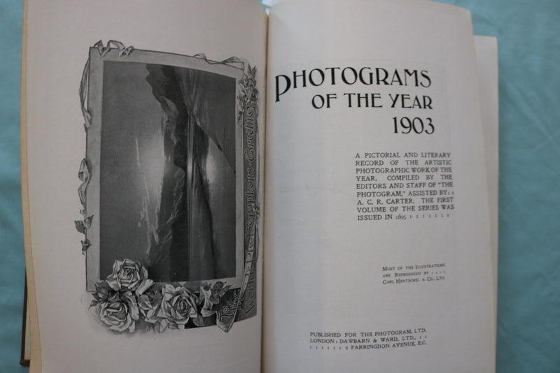 1903 PHOTOGRAMS OF THE YEAR - HARDCOVER BOOK - KD 9687