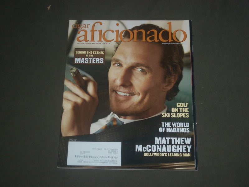 2011 MARCH/APRIL CIGAR AFICIONADO MAGAZINE - MATTHEW MCCONAUGHEY COVER - B 4530