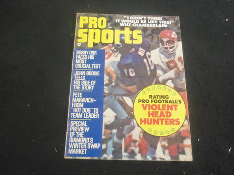 1973 JANUARY PRO SPORTS MAGAZINE - RATING FOOTBALL VIOLENT HEAD HUNTERS - B 6348