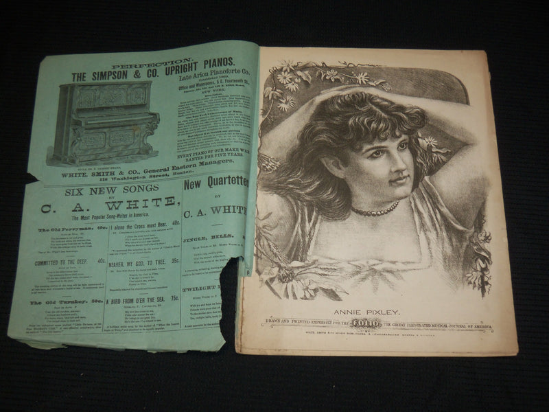 1882-1883 FOLIO MAGAZINE LOT OF 5 - MUSIC - DRAMA - ART & LITERATURE - NP 2965H