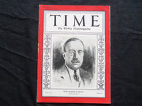 1930 JANUARY 20 TIME MAGAZINE - ANDRE TARDIEU PRIME MINISTER OF FRANCE - T 214