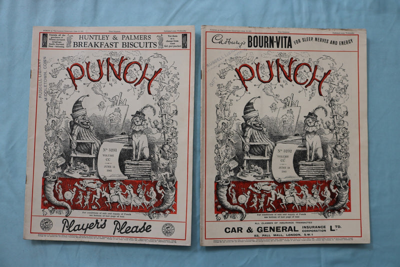 1941 PUNCH MAGAZINE - LOT OF 25 - O 3972