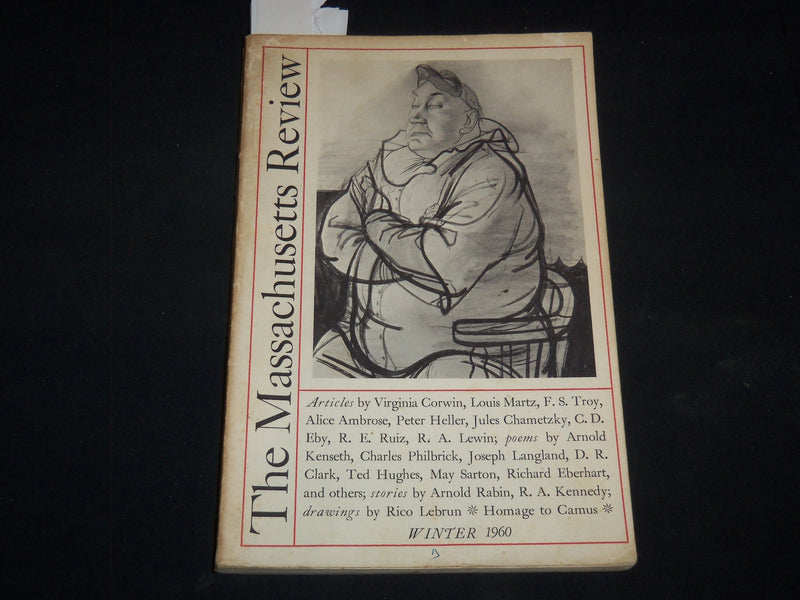 1960 WINTER THE MASSACHUSETTS REVIEW MAGAZINE - HOMAGE TO CAMUS - J 9200