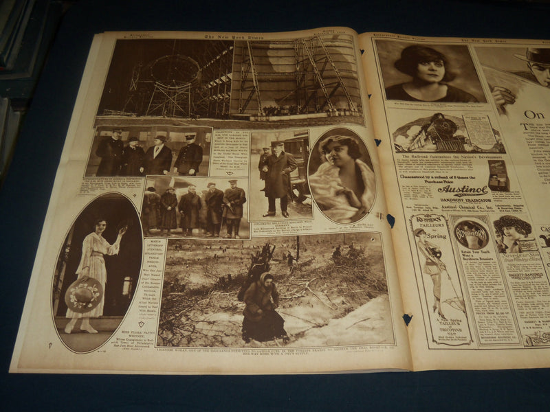 1920 FEBRUARY 15 NEW YORK TIMES PICTURE SECTION - GASSED BY SARGENT - NT 8773