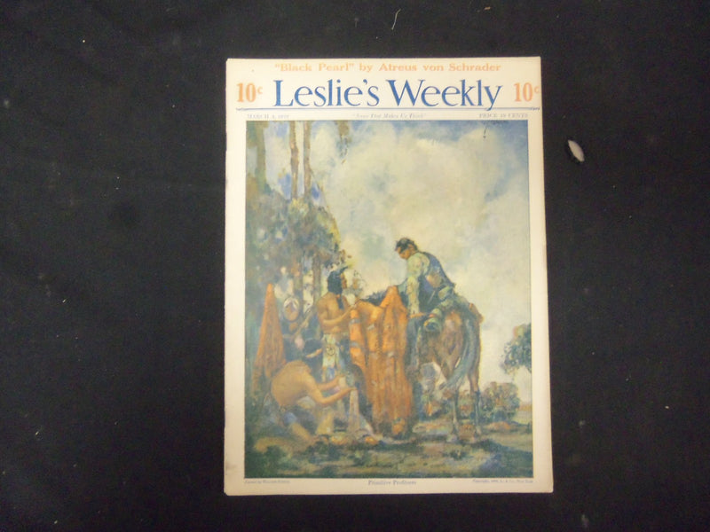 1922 MARCH 4 LESLIE'S WEEKLY MAGAZINE - GREAT COVER, PHOTOS & ADS - ST 3479