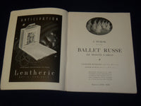 1938-1939 BALLET RUSSE DE MONTE CARLO PROGRAM - GREAT PHOTOS - B 6539
