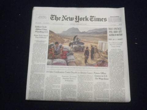 2021 FEB 15 NEW YORK TIMES - TRIAL'S SPECTACLE OVER, BIDEN SETS AGENDA IN MOTION