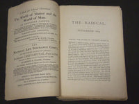 1868-1871 THE RADICAL MONTHLY MAGAZINE LOT OF 27 - NATURAL RELIGION - WR 46