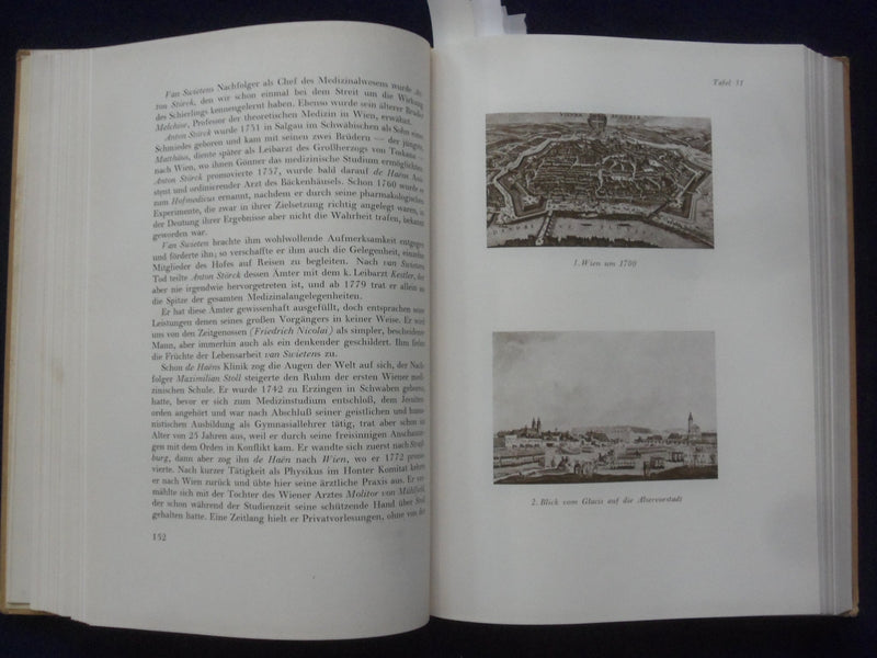 1944 DAS MEDIZINISCHE WIEN HARDCOVER BOOK- LEOPOLD SCHONBAUER - GERMAN - KD 9006