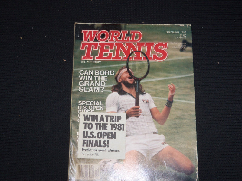 1980 SEPTEMBER WORLD TENNIS MAGAZINE - BJORN BORG COVER - ST 1004B