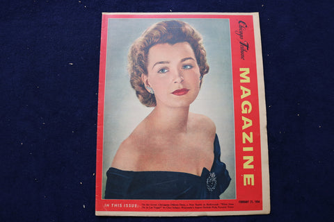 1954 FEBRUARY 21 CHICAGO TRIBUNE MAGAZINE - DOLORES DORN COVER - E 22203
