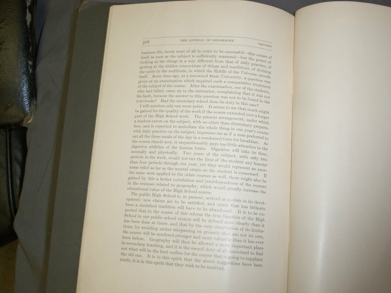 1903 GEOGRAPHICAL TEXT-BOOKS AND GEOGRAPHICAL TEACHING - J 4932