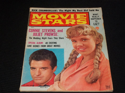 1963 MAY MOVIE STARS MAGAZINE - VINCE EDWARDS HAYLEY MILLS FRONT COVER - E 3463