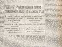 1917 DECEMBER 22 NEW YORK TIMES - ARMOUR NAMED IN PACKERS PLOT - NT 8270
