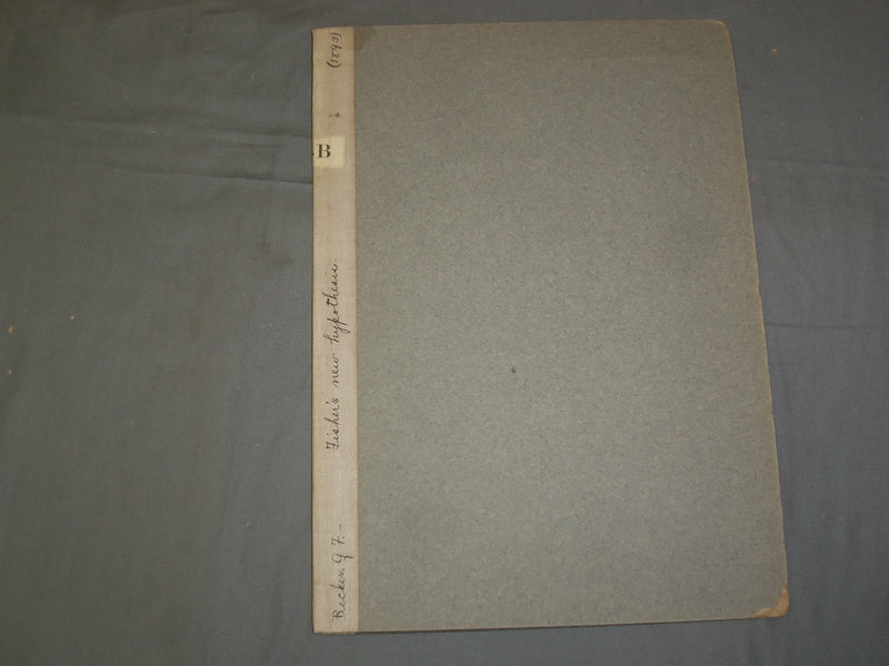 1893 FISHER'S NEW NYPOTHESIS - J 4914