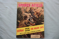 1957 FEBRUARY SPORTS AFIELD MAGAZINE - THE KILLER CATS COVER - E 26596