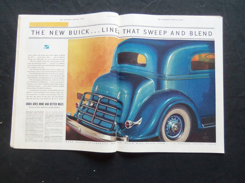 1933 JANUARY 28 THE SATURDAY EVENING POST MAGAZINE - ILLUSTRATED COVER - SP 1498
