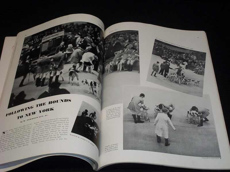 1937 MARCH THE SPORTSMAN MAGAZINE NICE ILLUSTRATED COVER & SPORTS - E 4421