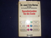 1968 SPRECHSTUNDEN FUR DIE SEELE HARDCOVER BOOK -DR. ERIC BERNE GERMAN - KD 9016