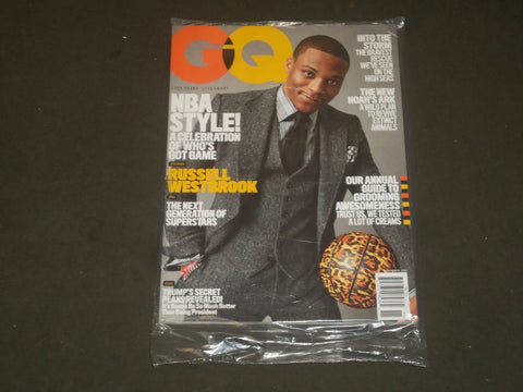 2016 NOVEMBER GQ MAGAZINE - RUSSELL WESTBROOK COVER - B 2912