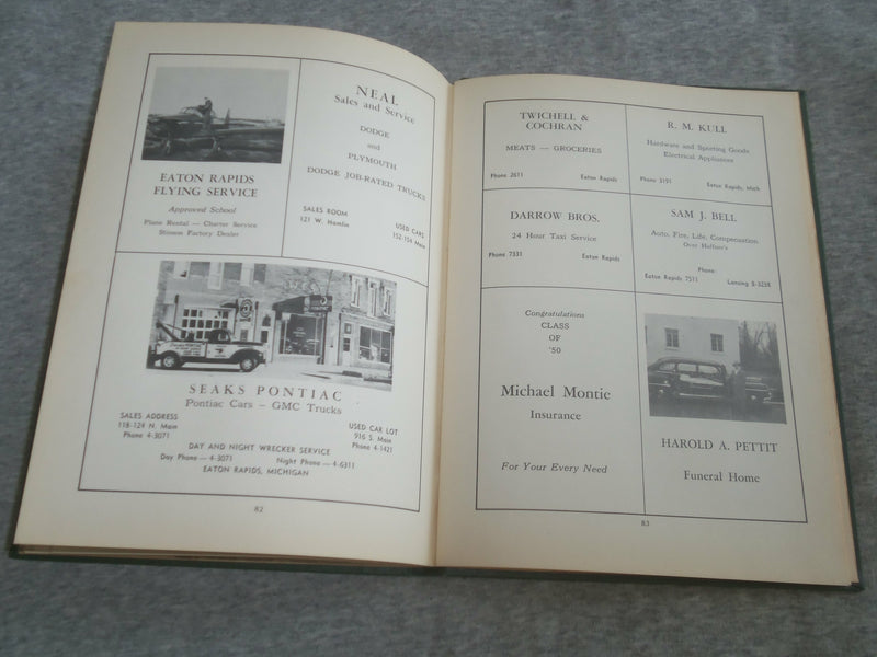 1950 EATONIAN EATON RAPIDS HIGH SCHOOL YEARBOOK - EATON RAPIDS, MI - YB 2572