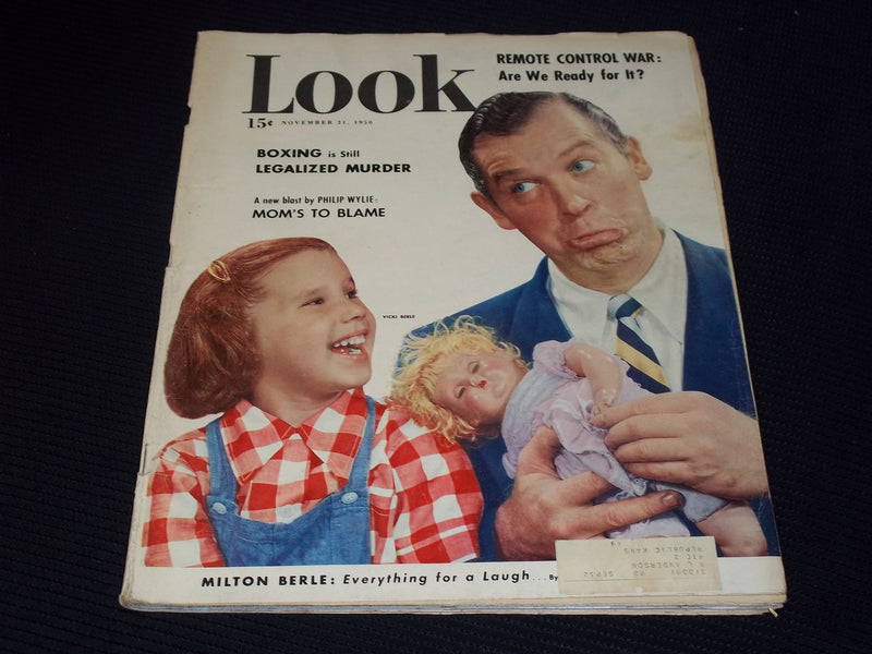 1950 NOVEMBER 21 LOOK MAGAZINE - MILTON & VICKI BERLE FRONT COVER - E 20406