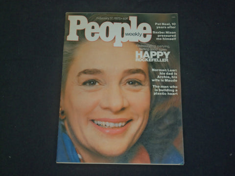 1975 FEBRUARY 17 PEOPLE MAGAZINE - HAPPY ROCKEFELLER - B 4755