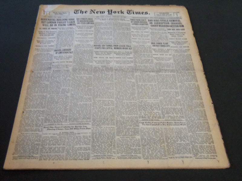 1930 FEBRUARY 16 NEW YORK TIMES - BAR ASKS VITALE REMOVAL - NT 5731