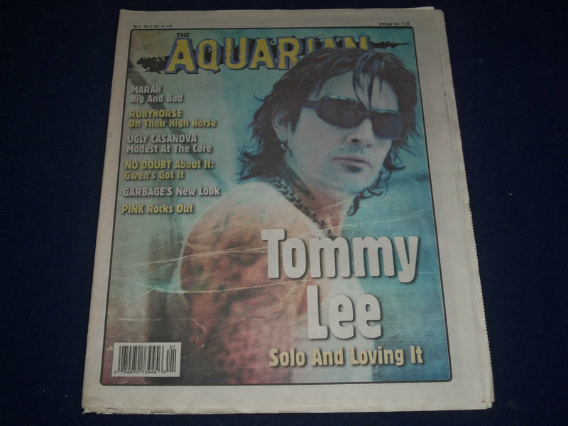 2002 MAY 22-29 AQUARIAN WEEKLY NEWSPAPER - TOMMY LEE BASS COVER - J 1150