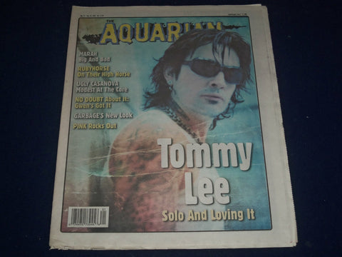 2002 MAY 22-29 AQUARIAN WEEKLY NEWSPAPER - TOMMY LEE BASS COVER - J 1150