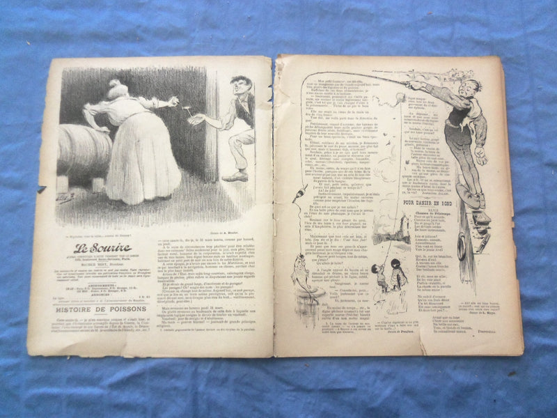 1902 MARCH 29 LE SOURIRE MAGAZINE - ILLUSTRATED COMEDY - FRENCH TEXT - SP 4864Y