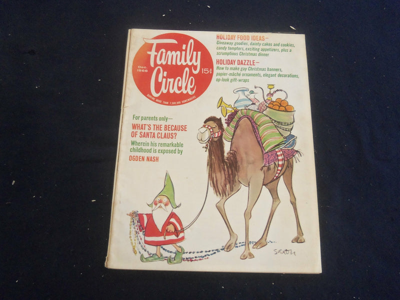 1966 DECEMBER FAMILY CIRCLE MAGAZINE - STORIES, PHOTOS & ADS - ST 1240S