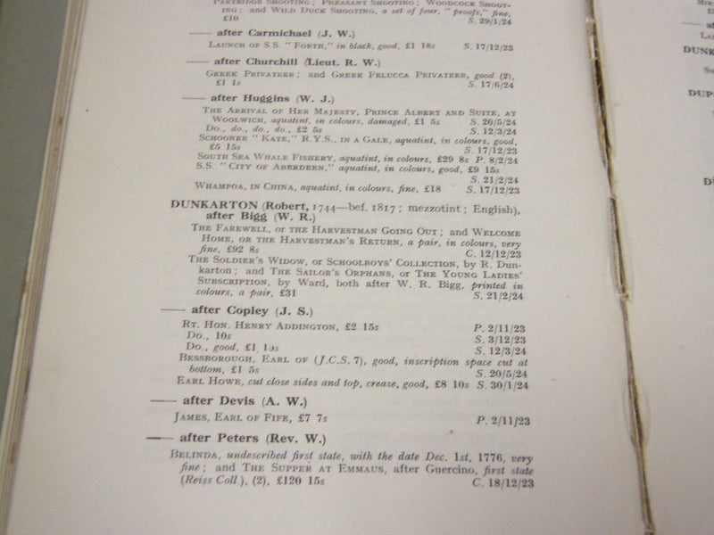1925 PRINT PRICES CURRENT BOOK VOLUME NO. 6 F. L & E. L WILDER - KD 2056E