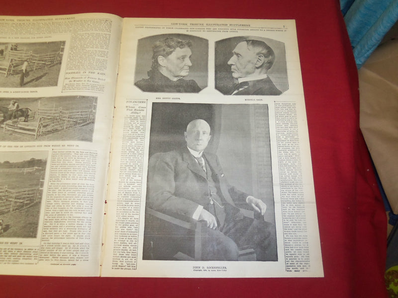 1904 NOVEMBER 13 NY TRIBUNE ILLUS. SUPP. NEWSPAPER -JOHN D. ROCKEFELLER- NP 3678