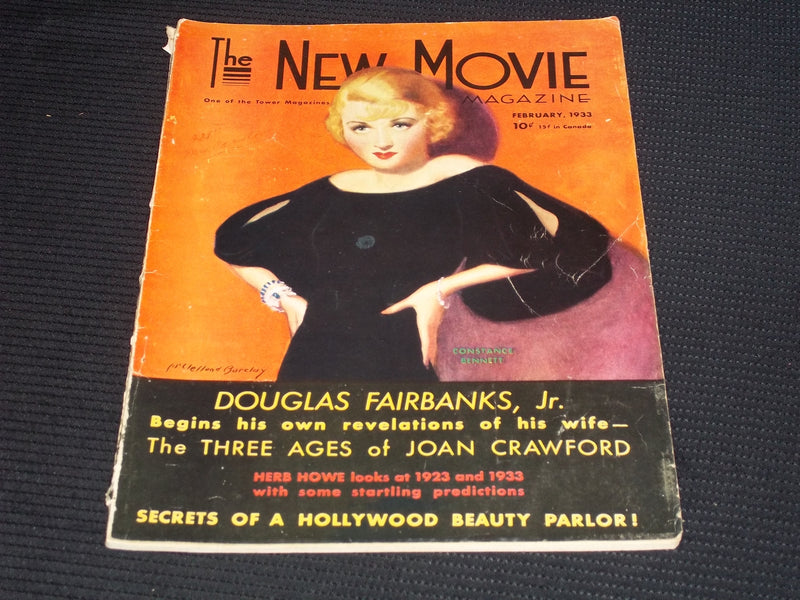 1933 FEBRUARY THE NEW MOVIE MAGAZINE - CONSTANCE BENNETT FRONT COVER - E 17158