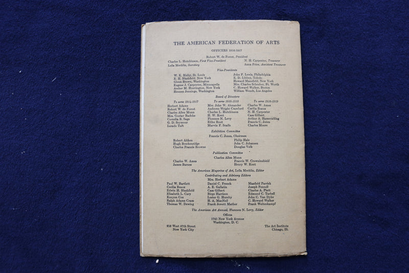 1917 JANUARY THE AMERICAN MAGAZINE OF ART - ZULOAGA BY CHRISTIAN BRINTON- K 1452