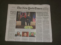 2018 JUNE 13 NEW YORK TIMES - TRUMP'S PITCH TO KIM YIELDS VOW WITH FEW DETAILS