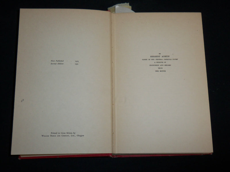 1951 TRIAL OF FREDERICK BY WATERS AND EDITH THOMPSON BOOK BY YOUNG - KD 6667
