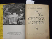 1943 THE CHIANGS OF CHINA HARDCOVER BOOK BY ELMER T. CLARK - KD 8442