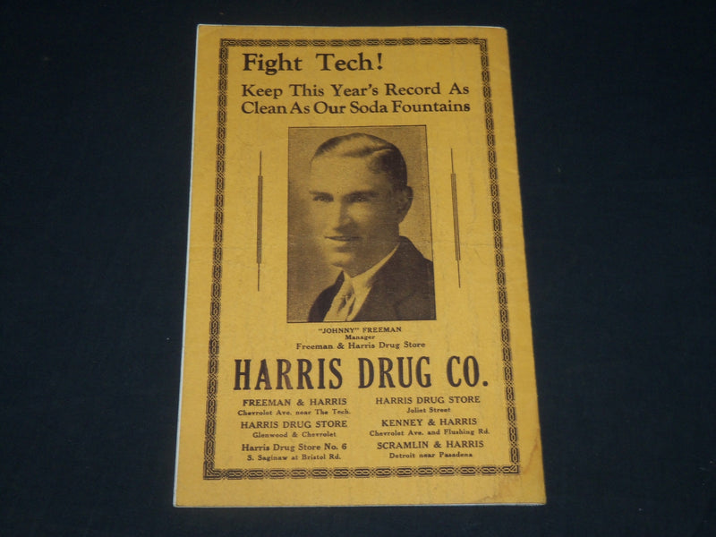 1929 G. M. TECH VS. ADRIAN COLLEGE FOOTBALL PROGRAM - NICE PHOTOS - J 5783