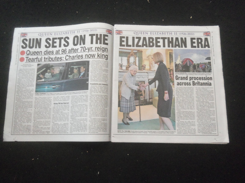2022 SEPTEMBER 9 NEW YORK POST NEWSPAPER - QUEEN ELIZABETH DIED (1926-2022)